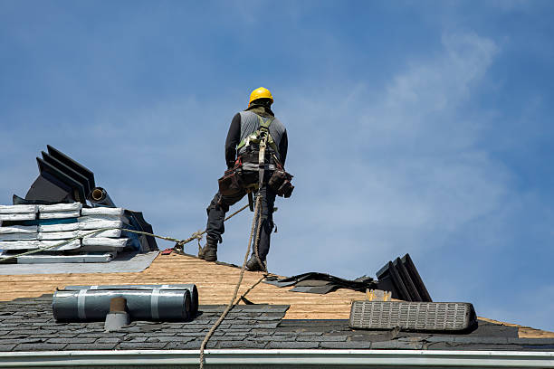 Professional Roofing technician working in Eastford, CT